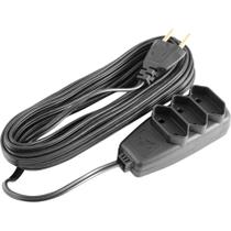 Extensão Elétrica com 5 Metros, Cordão PL 2 x 0,75 Mm², 2P Preta, Modelo Sort 1656, Daneva Extensão Elétrica com 5 Metros, Cordão PL 2 x 0,75 Mm², 2P Preta, Modelo Sort 1656, Daneva