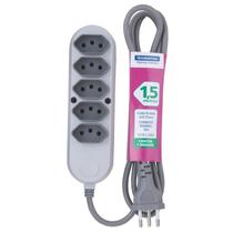 Extensão Elétrica com 5 Tomadas 10A Tramontina, 1,5 metros