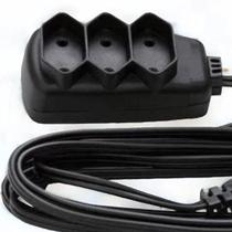 Extensão Elétrica Extensão de Energia 3 Tomadas Compacta Bivolt 2, 3, 5 e 10 Metros Resistente