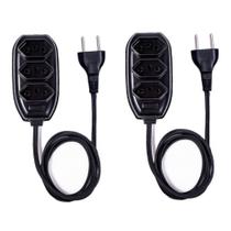 Extensão Elétrica Extensão de Energia 3 Tomadas Compacta Bivolt 2, 3, 5 e 10 Metros Resistente Extensão Elétrica Extensão de Energia 3 Tomadas Compacta Bivolt 2, 3, 5 e 10 Metros Resistente