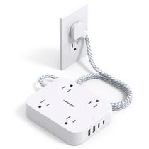 Extensão Elétrica HANYCONY 1,5m com 4 Portas USB Branca Extensão Elétrica HANYCONY 1,5m com 4 Portas USB Branca