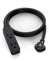 Extensão Elétrica LitStar com 3 Tomadas, Plugue Plano, 1,8 m, Preta Extensão Elétrica LitStar com 3 Tomadas, Plugue Plano, 1,8 m, Preta
