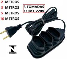 Extensão Elétrica Mega Plug 2, 3, 5 e 10 Metros PREÇO DE ATACADO MENOR PREÇO