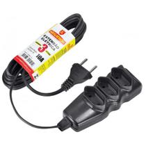 Extensão Elétrica Megatron Preta 3m PL 2P