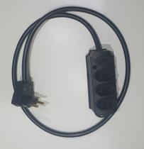 Extensão Elétrica P/ Computador/notebook 3 Metros 3 Tomadas fio reforçado PP Extensão Elétrica P/ Computador/notebook 3 Metros 3 Tomadas fio reforçado PP