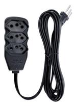 Extensão Eletrica Profissional 1 Metro Preto - FORCELINE