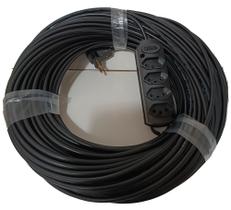 Extensão Elétrica Profissional 4tomadas 30mts 10A Fio Pp 2x1,00mm - - giga utilidades