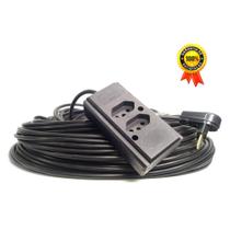 Extensão Elétrica Profissional de 1m Com Entradas de 10 e 20A - 110V/127/220V/250V