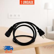 Extensão Elétrica Prolongador de Cabo 2 Metros Fio Extensor Bivolt 110V 220V Extensão Elétrica Prolongador de Cabo 2 Metros Fio Extensor Bivolt 110V 220V