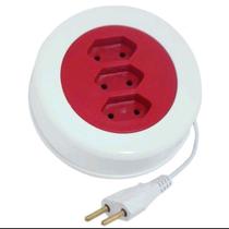 Extensao Eletrica Redonda 3 Tomadas 10a (2p X 0.75mm) - 3m