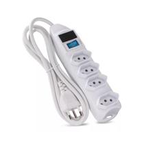 Extensao eletrica regua 4 tomadas filtro linha fusivel 1.5m sl7604 xtrad