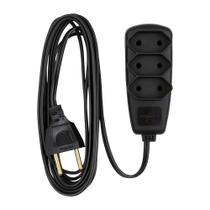 EXTENSAO ELETRICA SORT PL 2X0,75 2P 10A PRETO 5m - PIAL LEGRAND
