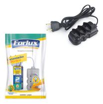 Extensão Elétrica Tomada 2 Metros Compact Bipolar Preta Extensão Elétrica Tomada 2 Metros Compact Bipolar Preta