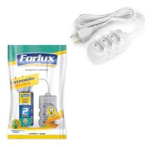 Extensão Elétrica Tomada 2 Metros Compact Branca Forlux