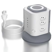Extensão Elétrica Torre com 4 Tomadas e USB