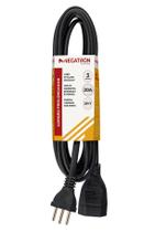 Extensão Elétrica Tripolar 3 metros / Cordão Prolongador PP 20A 3 Pinos MEGATRON Extensão Elétrica Tripolar 3 metros / Cordão Prolongador PP 20A 3 Pinos MEGATRON
