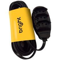 Extensão Elétrica Tripolar 5M com 3 Tomadas - Preta Extensão Elétrica Tripolar 5M com 3 Tomadas - Preta