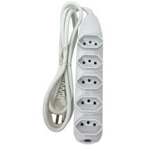 Extensão elétrica Tripolar Com 5 Entradas Para Tomada