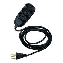 Extensão Elétrica Tripolar Cor Preta 2 Metros Extensão Elétrica Tripolar Cor Preta 2 Metros