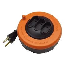 Extensao Enrolar Pl 2x0,75 2p 10a Laranja 5m (dn1495) - Daneva