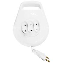 Extensão Enrolável Fio Paralelo 127V 250V 5M Ilumi