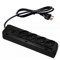 Extensão Filtro De Linha Em ABS 4 Tomadas Diagonal Cabo 1,1m FLK04DABS Kitec Extensão Filtro De Linha Em ABS 4 Tomadas Diagonal Cabo 1,1m FLK04DABS Kitec