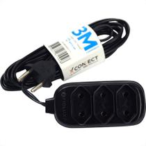 Extensao Fiolux Pl Connect 2P 03Mt Preto Extensao Fiolux Pl Connect 2P 03Mt Preto