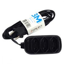 Extensao Fiolux Pl Connect 2P 03Mt Preto Extensao Fiolux Pl Connect 2P 03Mt Preto