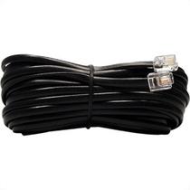 Extensao Fone-Fax Interneed Plug Plug - 1,5M Cartela Preta - Kit C/10 Pecas Extensao Fone-Fax Interneed Plug Plug - 1,5M Cartela Preta - Kit C/10 Pecas