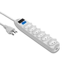 Extensão Goldentec Multipla com 6 tomadas - 1,5 Metros - 10A - Padrão 3 pinos - Branco - 62269 Extensão Goldentec Multipla com 6 tomadas - 1,5 Metros - 10A - Padrão 3 pinos - Branco - 62269