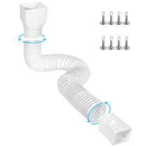 Extensão Gutter Downspout Gutterlix extensível 21-67 cm branca Extensão Gutter Downspout Gutterlix extensível 21-67 cm branca