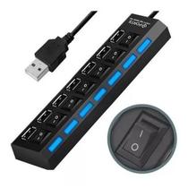Extensão Hub Régua Usb 2.0 - 7 Portas Pc Hd Externo Pendrive