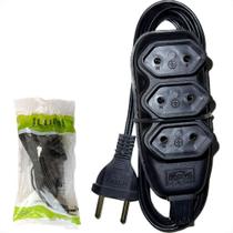 Extensao Ilumi Paralela 0,75Mm Preta - 3M - 17912 Extensao Ilumi Paralela 0,75Mm Preta - 3M - 17912