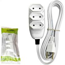 Extensao Ilumi Paralela 2 Polos 0,75Mm Branca -10M - 17931