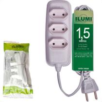 Extensao Ilumi Paralela 2 Polos 0,75Mm Branca - 1,5M - 17901