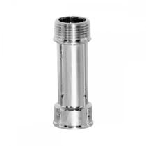 Extensao Latao Cromada Metais Rei 1/2'' Longa ./ Kit Com 6 Peças