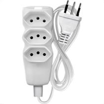 Extensao Megatron Pp 0,75 05Mt 2P+T10A Branco Extensao Megatron Pp 0,75 05Mt 2P+T10A Branco