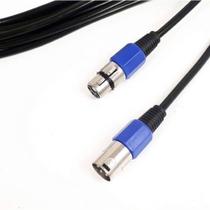 Extensão Microfone MXT Cannon Macho para Cannon Fêmea 5 Metros Extensão Microfone MXT Cannon Macho para Cannon Fêmea 5 Metros