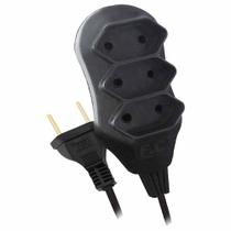 Extensao multi-uso tripla 1.5m preto 26956 / un / fc fios e cabos Extensao multi-uso tripla 1.5m preto 26956 / un / fc fios e cabos