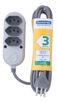 Extensão Múltipla 3 Tomadas 2P+T 10 A 250 V 3 m 57504020