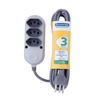Extensão Múltipla 3 Tomadas 2p+t 10 A 250 V Tramontina 3 M Tramontina Extensão Múltipla 3 Tomadas 2p+t 10 A 250 V Tramontina 3 M Tramontina
