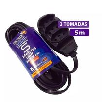 Extensão Naticon 5m - 2P+T, Cabo 3x0,75mm²: Conec