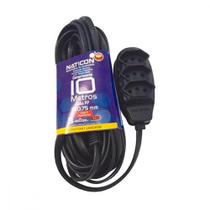 Extensao Naticon Pp 0,75 10Mt 2P+T10A Preto