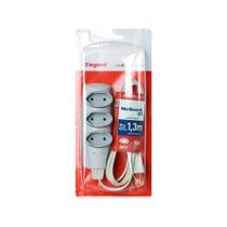 Extensão Noshock 90 Pl 2x0,75 2p 10a Cinza 1,3m Dn1903