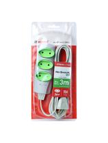 Extensao Noshock 90 Pl 2x0,75 2p 10a Cinza 3 Metros Dn1469