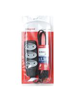 Extensao Noshock 90 Pl 2x0,75 2p 10a Grafite 1,3 Metros Dn1904