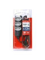 Extensão Noshock90 Pp 3x0,75 2p+t10a Grafite 1,3m