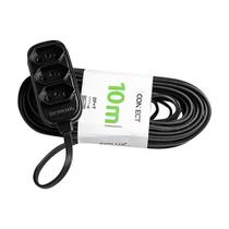 Extensão PL Connect 2P+T 10m PT - Fiolux Extensão PL Connect 2P+T 10m PT - Fiolux