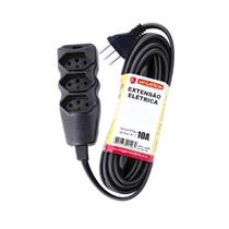 Extensão PP Plano 3x0,75mm - 5 Metros - Cabo de 5m - Preto Extensão PP Plano 3x0,75mm - 5 Metros - Cabo de 5m - Preto