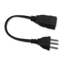 Extensão Prolongador Mini 25cm 2p+t 10a Preto Just on